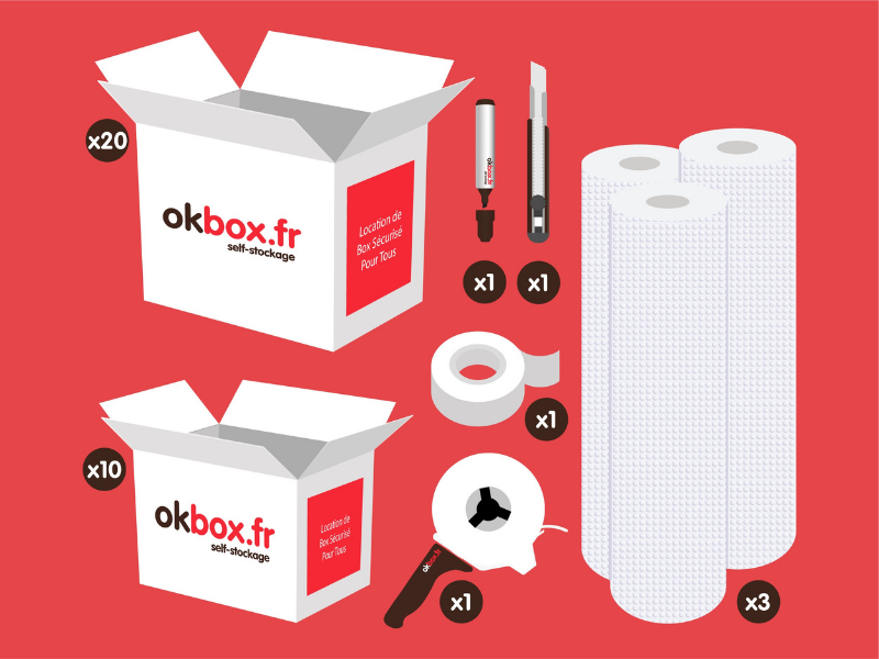 okbox garde meuble Chartres box stockage Pack L